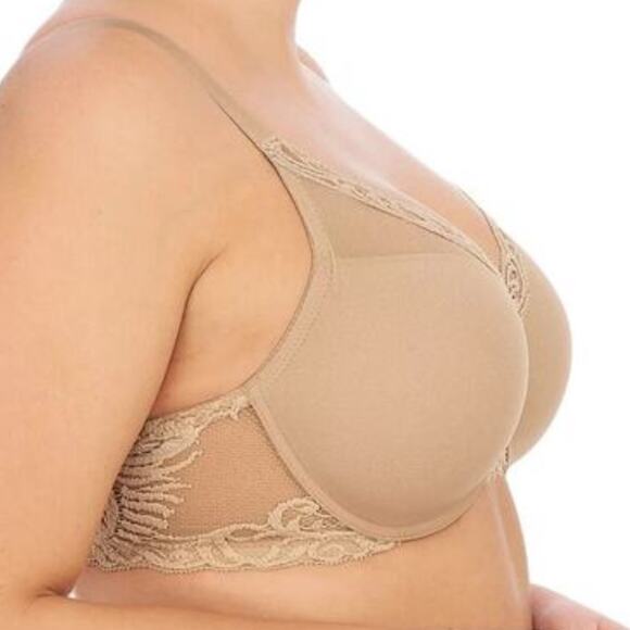 *NWOT Natori Feathers Full Figure Plunge T-Shirt Café Bra 741299 – 42DDD - Picture 3 of 7